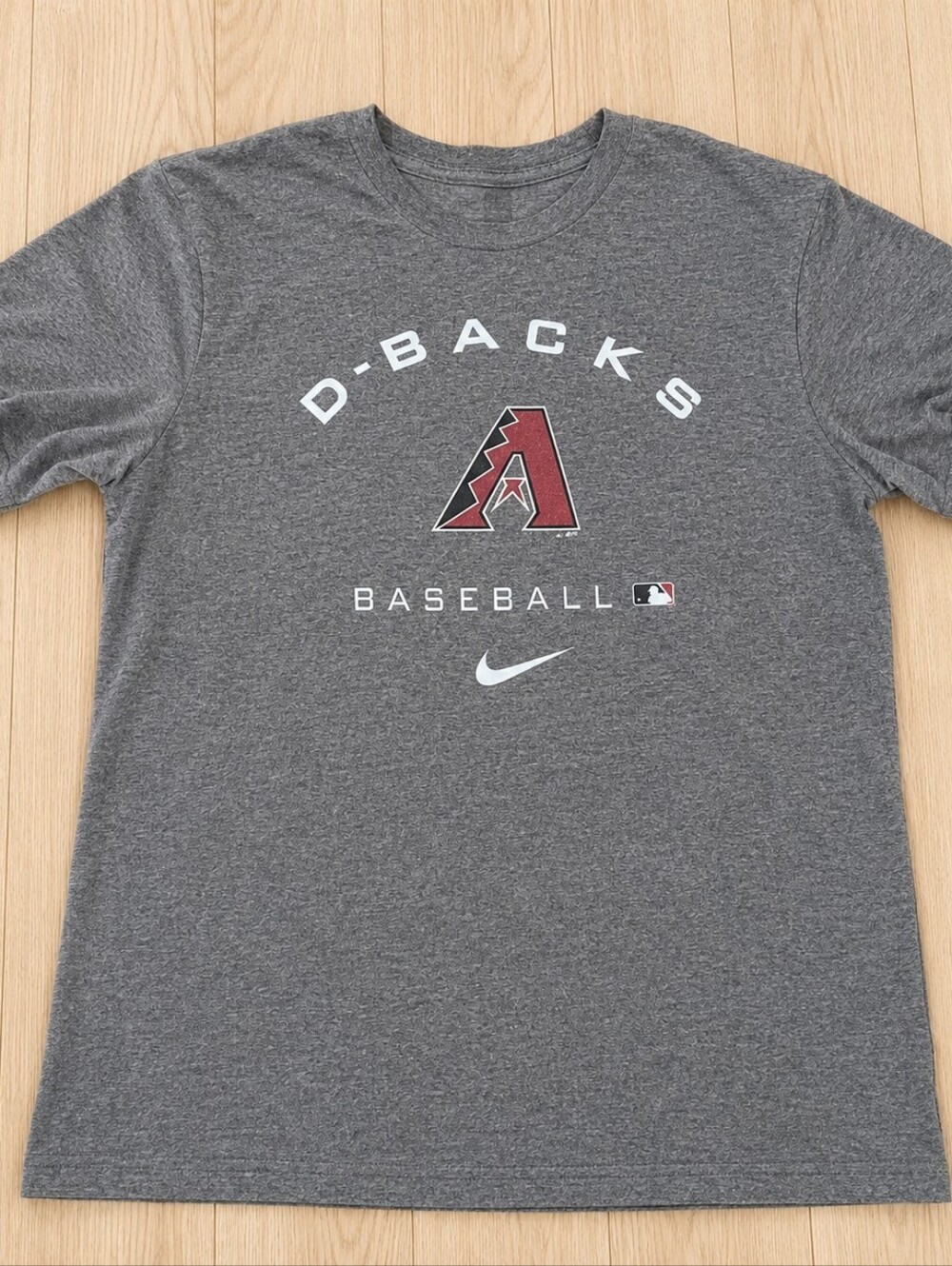 Nike Arizona Diamondbacks D-Backs Baseball Gray Graphic T Shirt Mens
